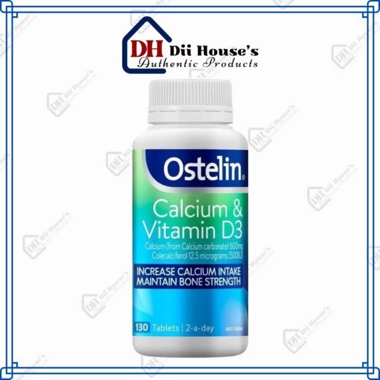 Ostelin Calcium &amp; Vitamin D3 130 viên - Canxi Bầu.