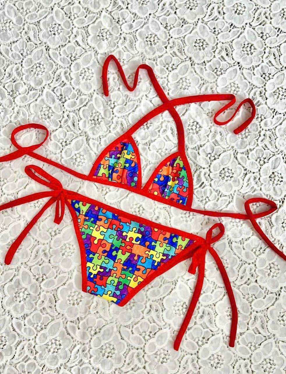 Bikini 2 mãnh nhiều mẫu cho bé gái