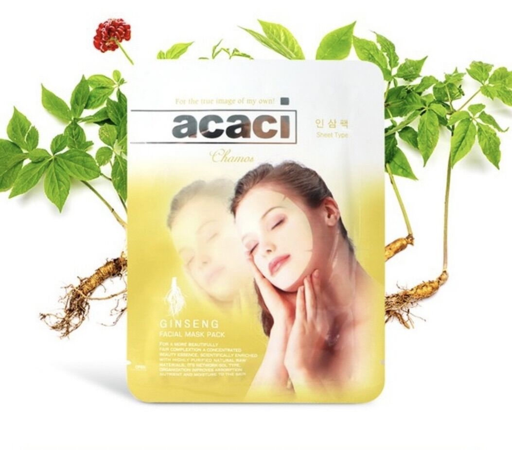 Mặt nạ sâm acaci hàn quốc combo 5 miếng