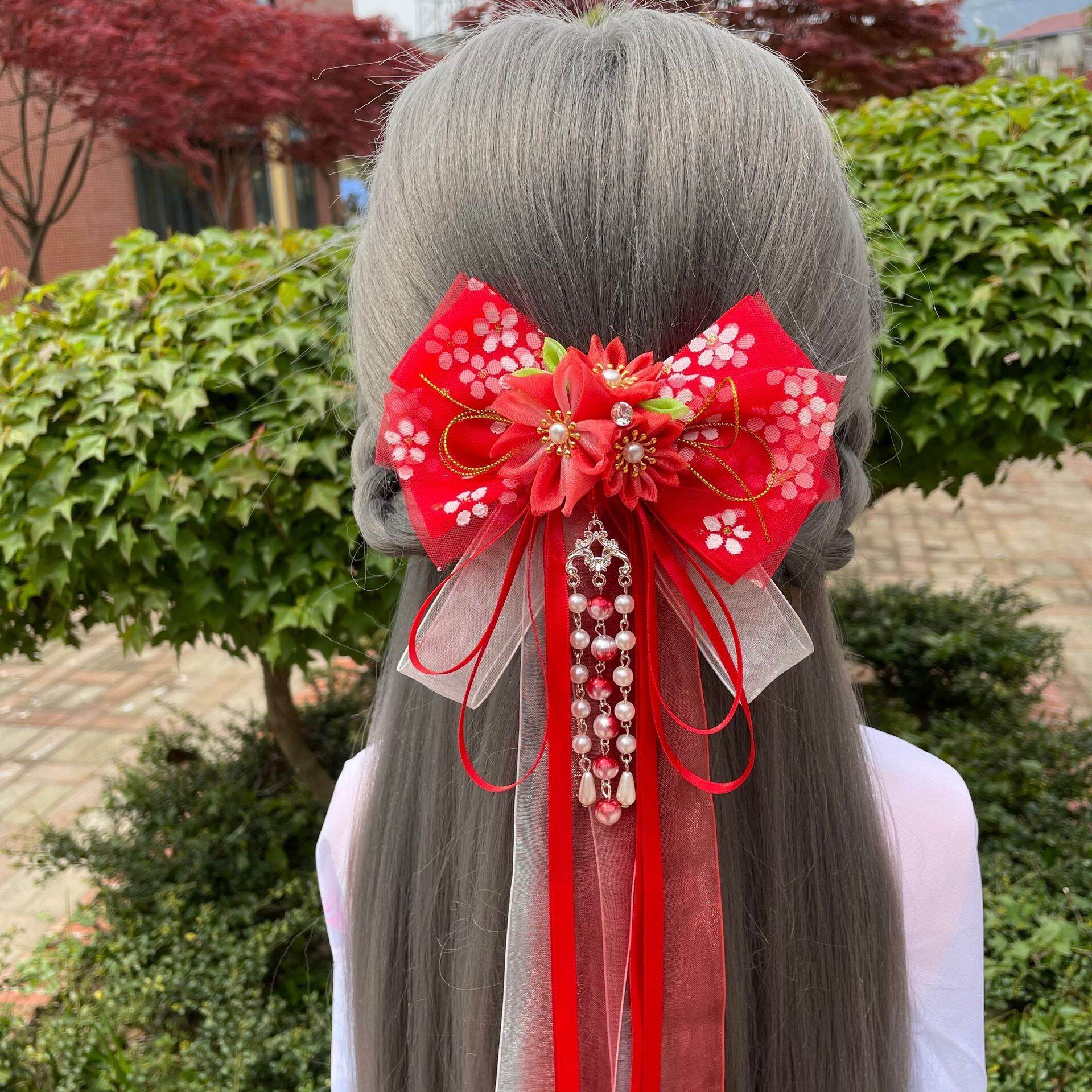 kẹp tóc nơ phong cách cổ trang (hanfu) 01