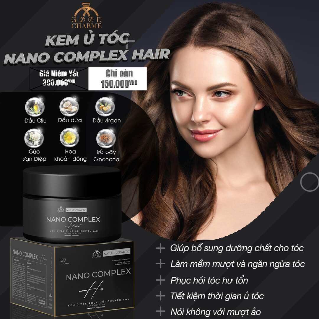 Gội Phủ bạc Nano Complex đen tóc tự nhiên chính hãng