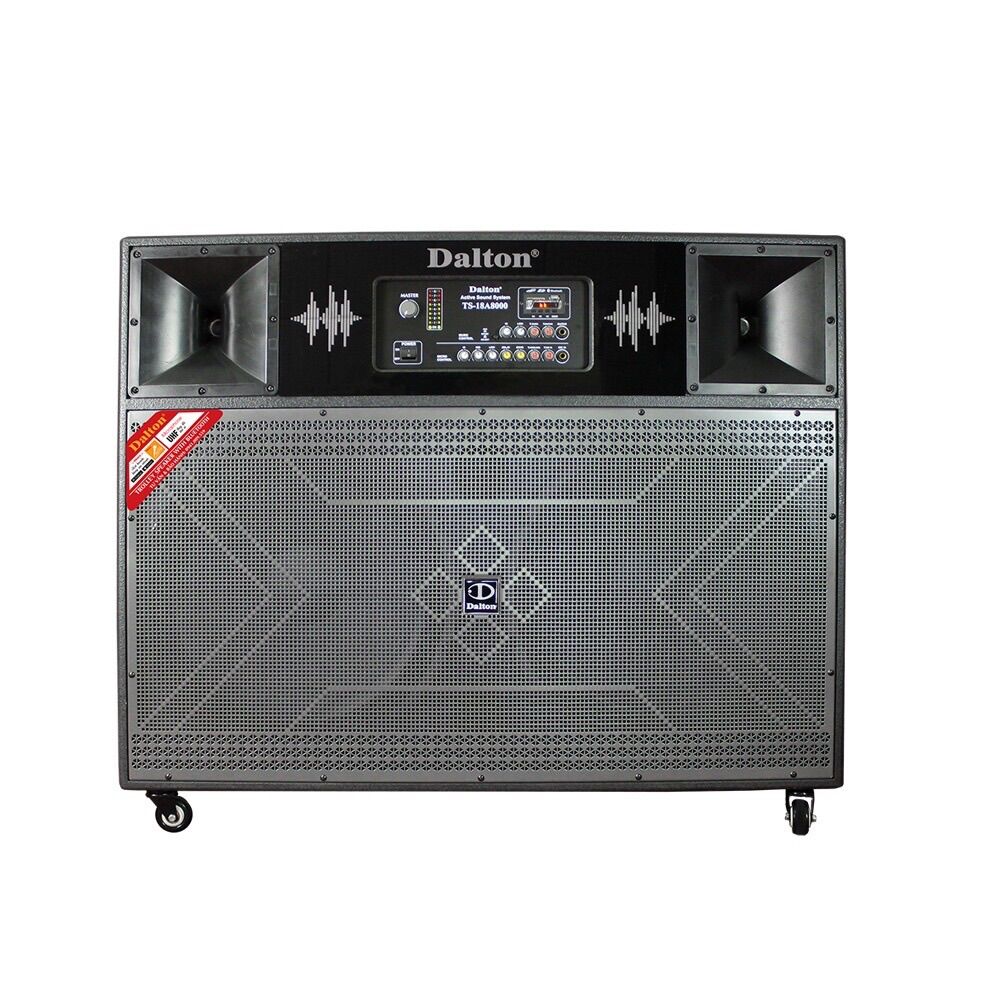 Loa kéo Dalton TS-18A8000, Loa  Công suất lớn 3000W, Bass loa: 18 inches x 2, hệ thống 4 loa 2 đường tiếng, kèm 2 micro - Hàng Chính Hãng - Gia Khang Shop