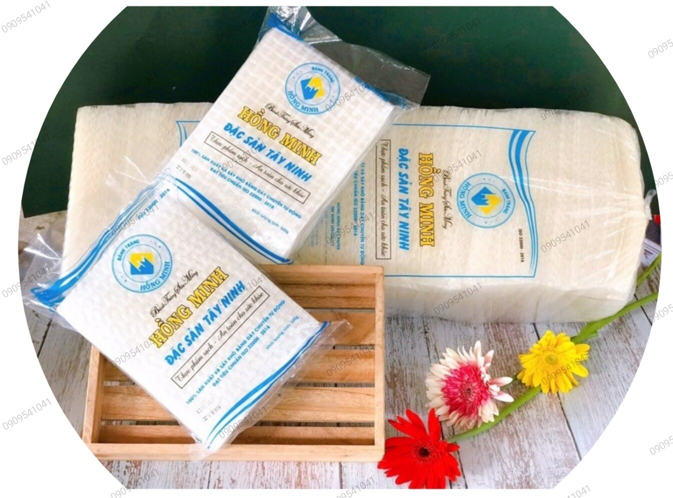 (Loại đặc biệt) Bánh tráng Hồng Minh siêu mỏng, không cần nhúng nước gói 500gr