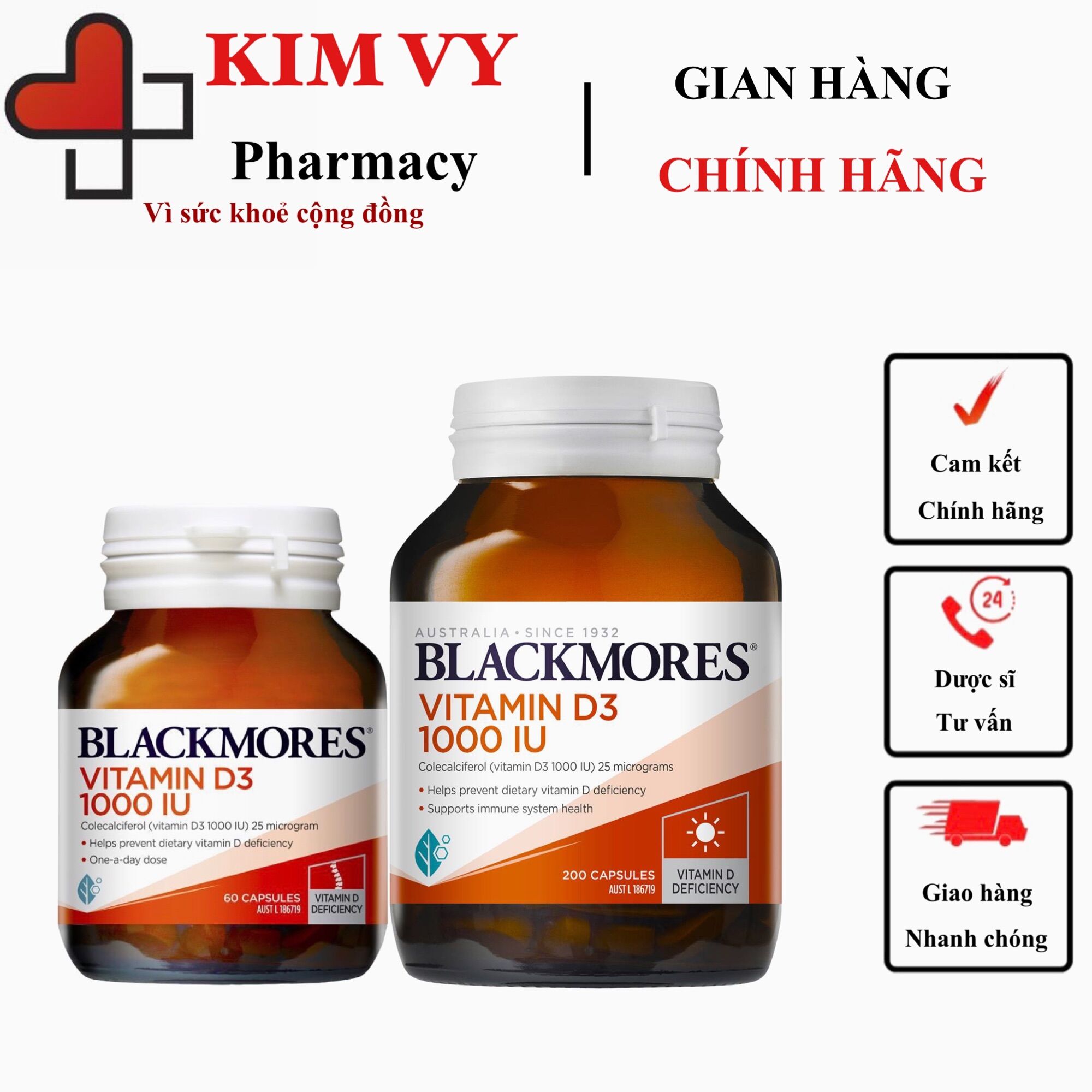 Blackmores vitamin d3 1000iu 60v, 200v