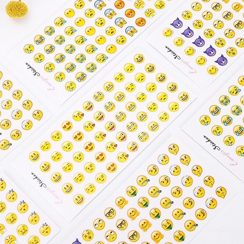 1 Tấm Hình Dán Mặt Cười Sticker Icon Emoji
