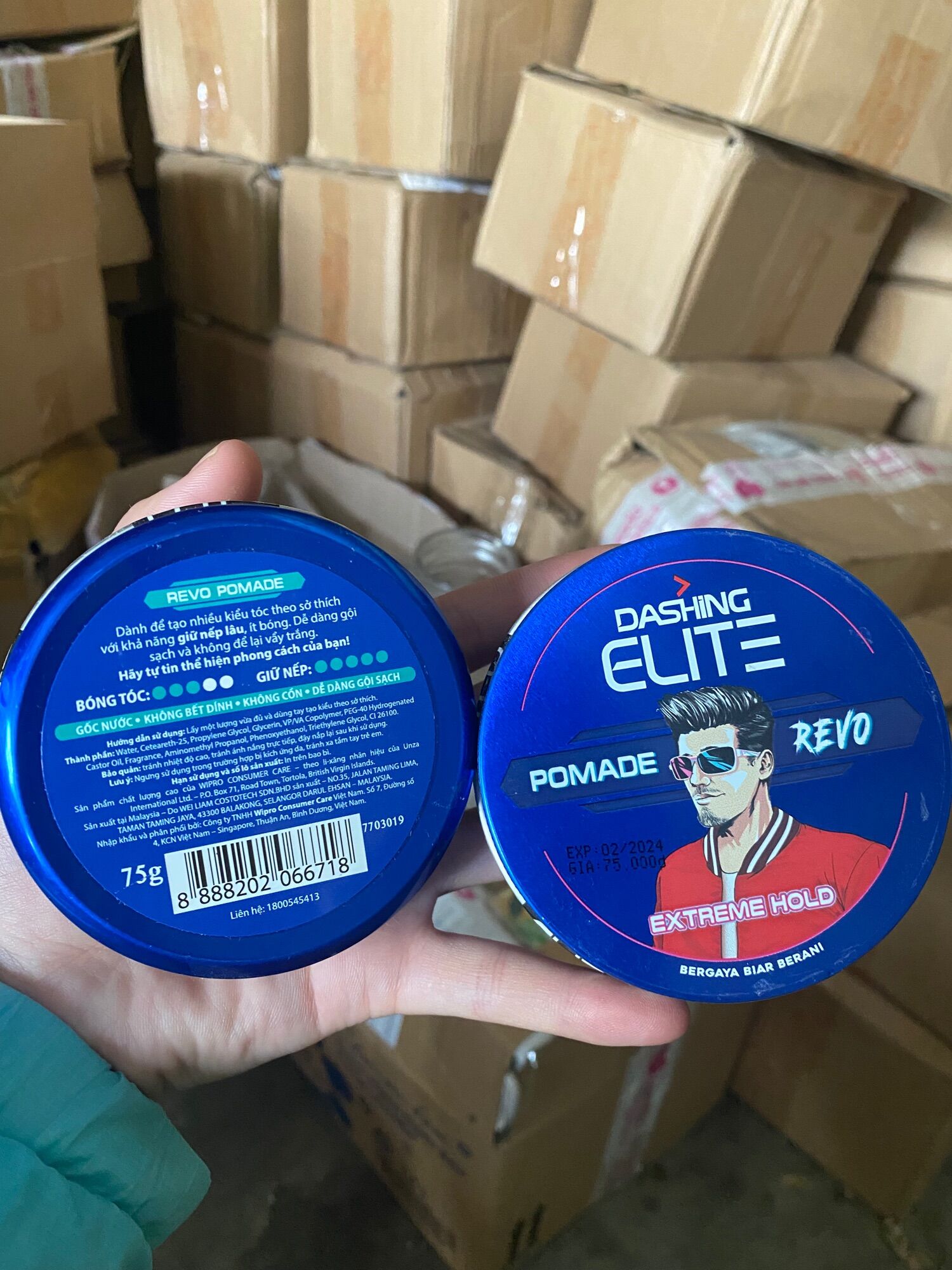 Keo sáp vuốt tóc Dashing Elite Pomade Revo 75g