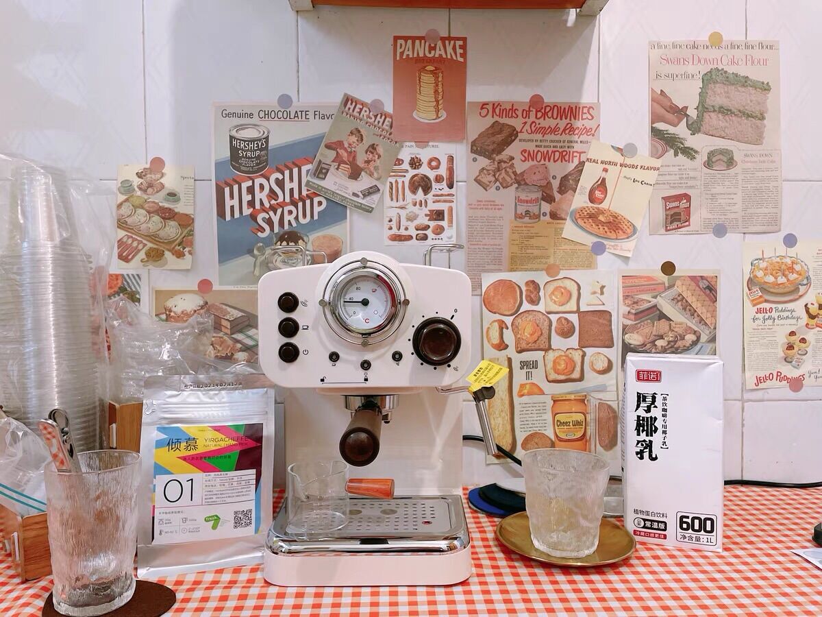 Máy pha cafe Lifease phong cách retro vintage