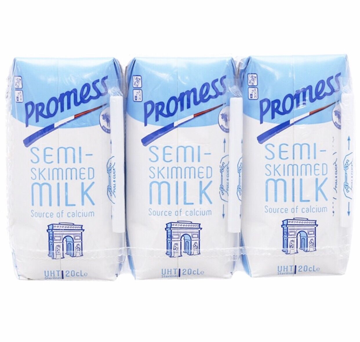 Thùng 24 hộp 200ml Ít Béo Promess - Pháp