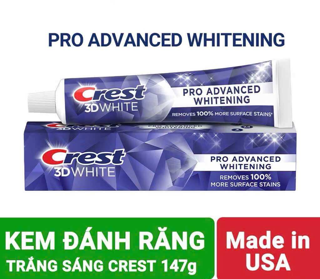 Kem đánh răng Crest 3D White Pro Advanced Whitening 147g