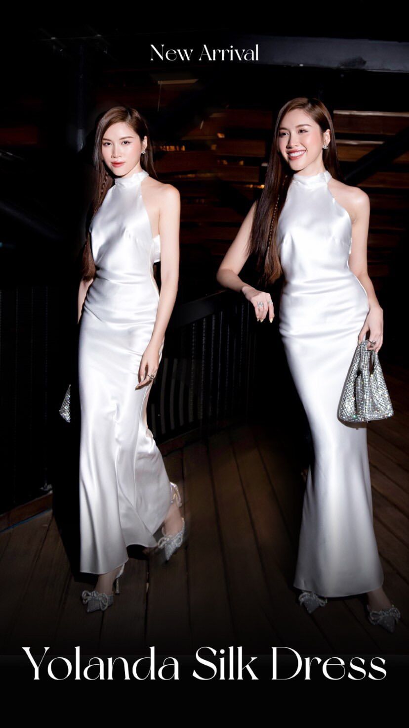 NUDIEYE- Đầm lụa hở lưng Yolanda Silk Dress