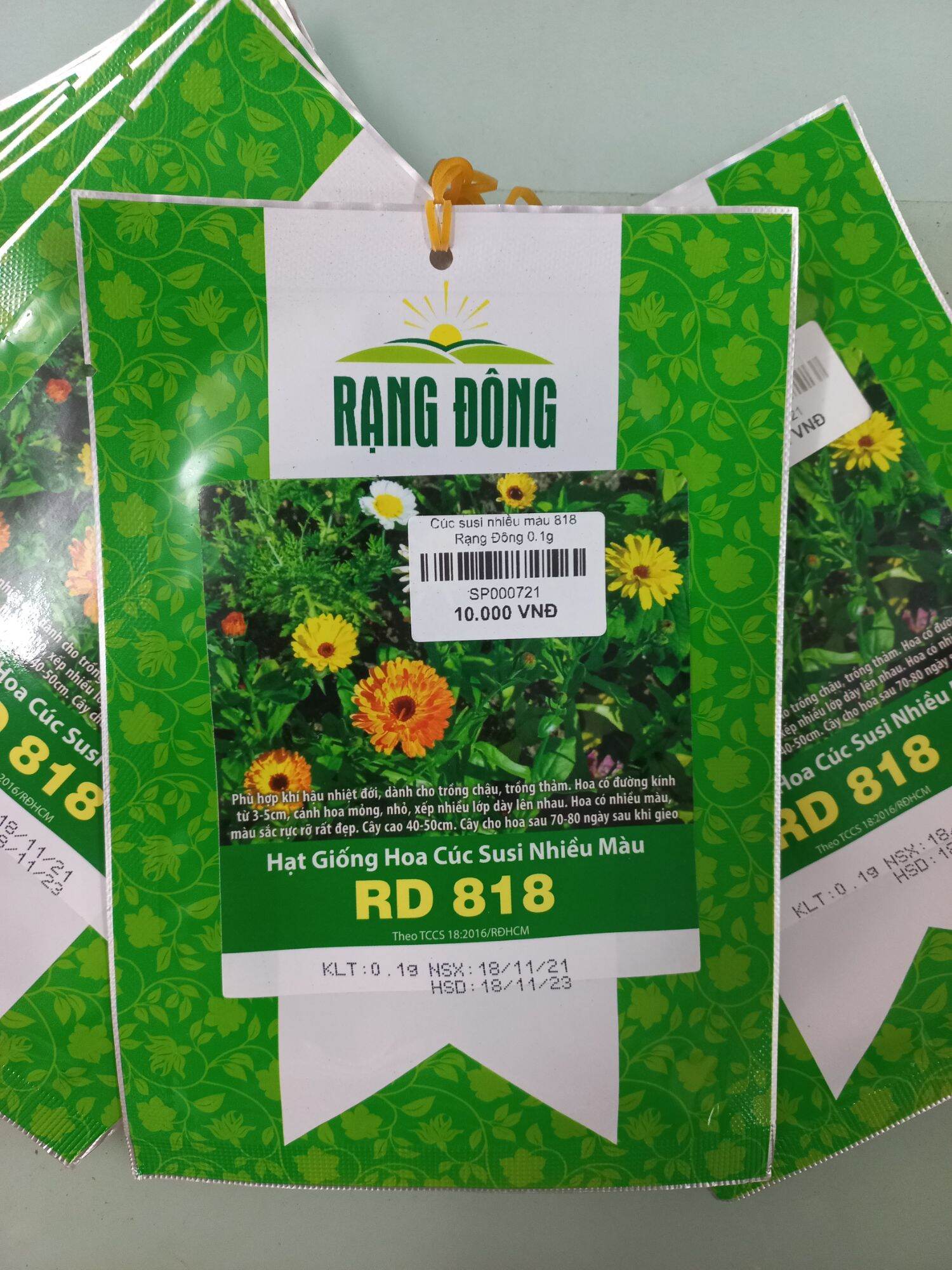 Hạt giống hoa cúc susi nhiều màu RD818 0.1g