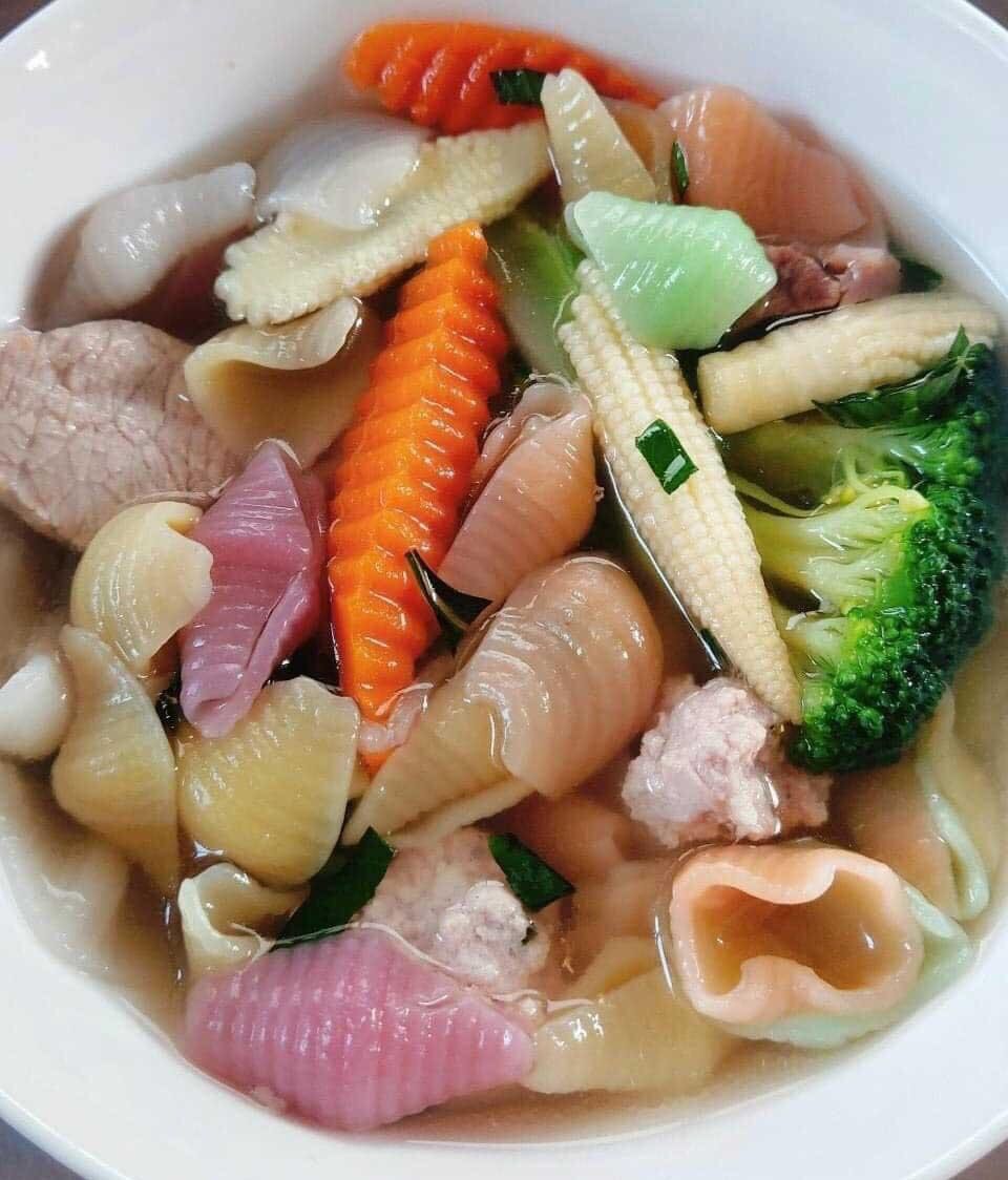 NUI SÒ RAU CỦ  1kg ( nui rau củ tự nhiên ) 🐚🐚