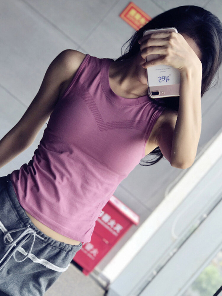 Áo Ba Lỗ Thể Thao Áo Ba Lỗ Trang Phục Yoga Thon Gọn Dáng Dài Ôm Sát Cho Nữ Áo Ba Lỗ Chạy Bộ Áo Tập G