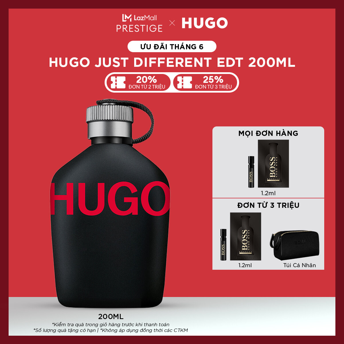 Nước hoa Nam HUGO Just Different EDT 200ml