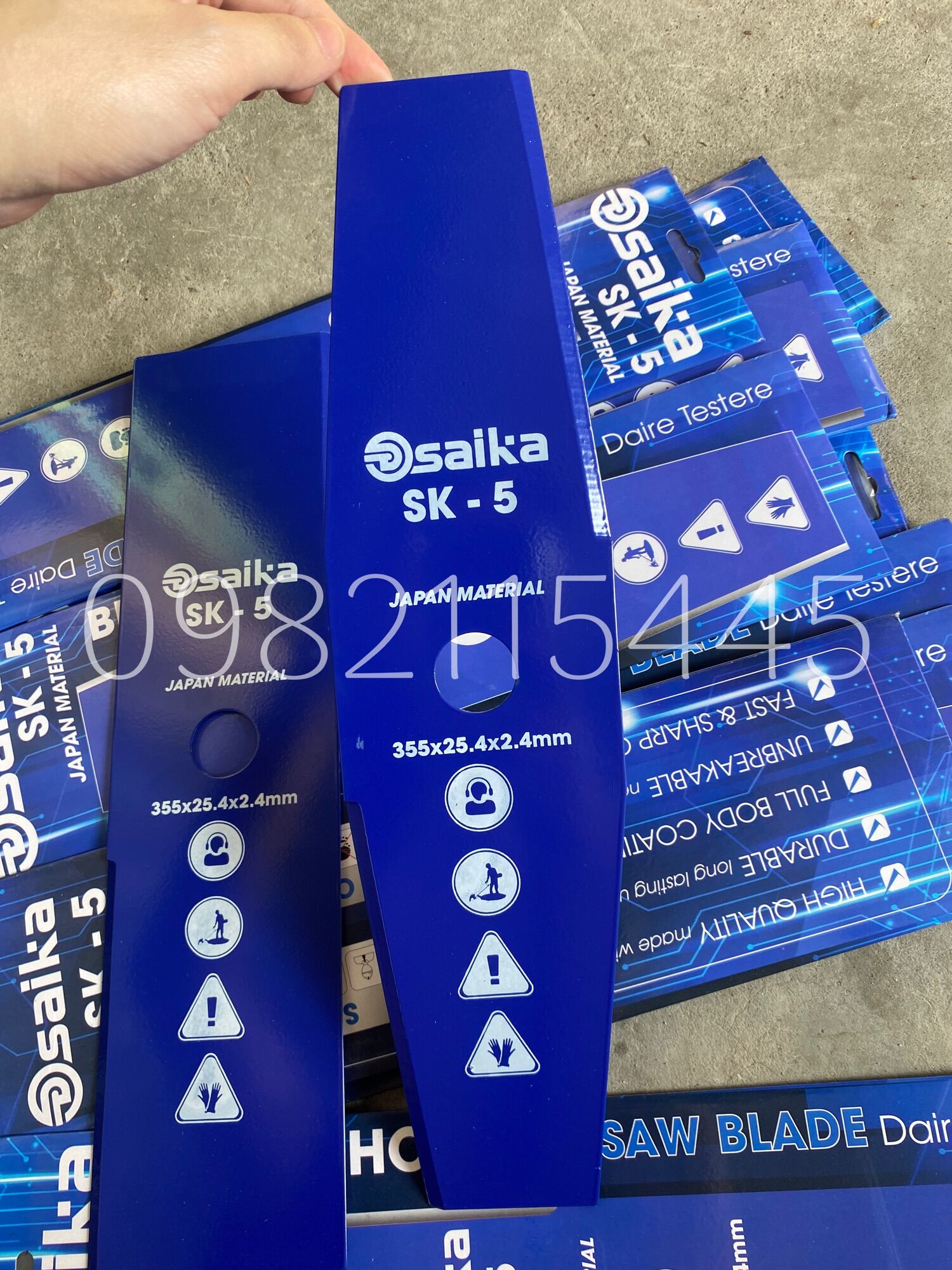 Dao cắt cỏ saika hàng chất lượng cao dày 2li và 2,4li