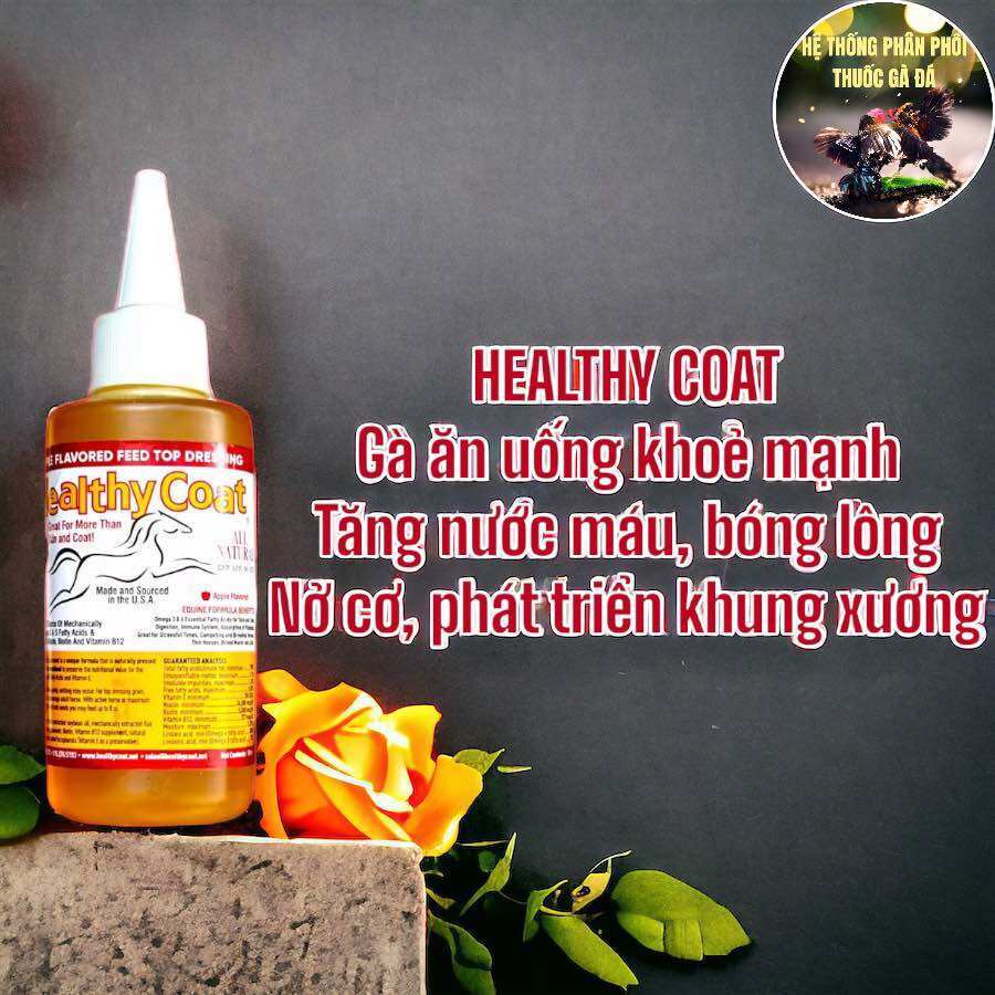 HEALTHY COAT DINH DƯỠNG CHO GÀ PHÁT TRIỂN KHUNG XƯƠNG, NỞ CƠ, BÓNG LÔNG