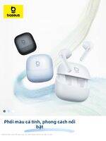 BASEUS | Tai Nghe Bluetooth Không Dây Phù Hợp cho Thể Thao, Trò Chơi, Âm Nhạc, Gọi Điện, Giảm Ồn, Thời Lượng Pin Dài