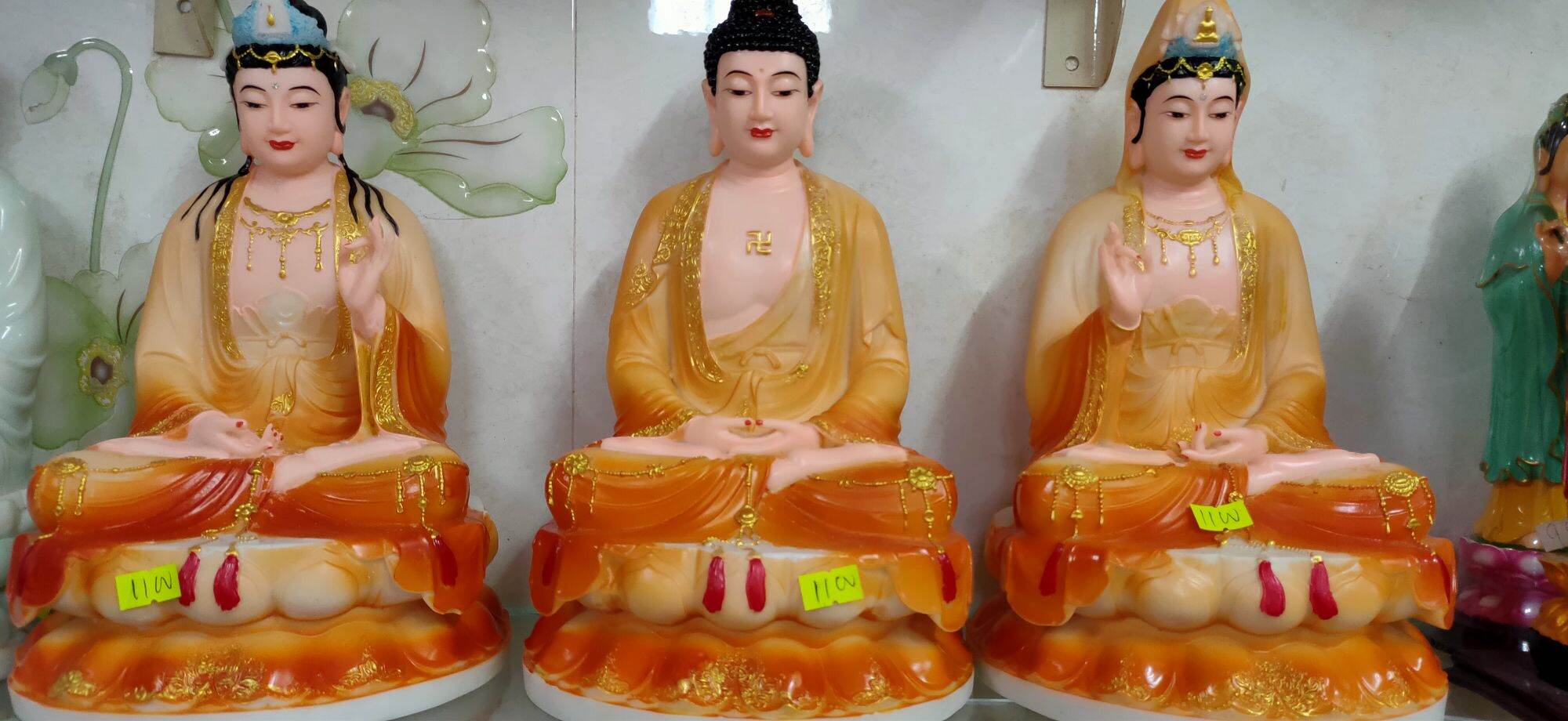 Tây phương tam thánh cao 30 cm
