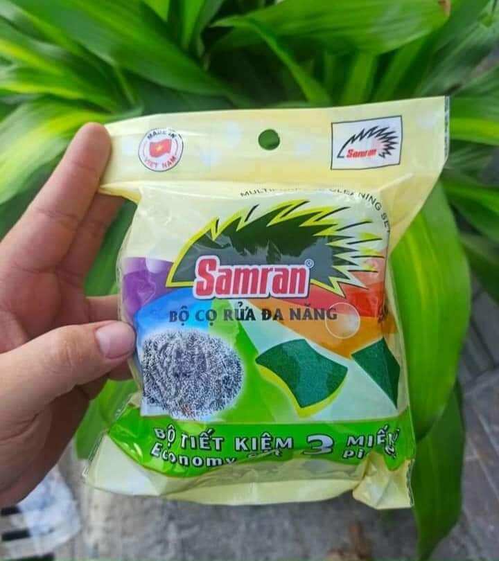 Combo 3 miếng rửa chén giá rẻ