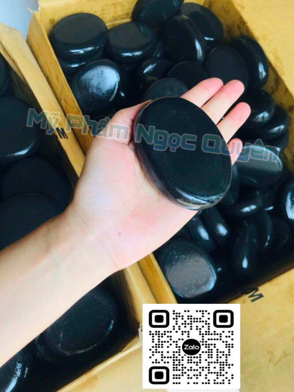 Đá nóng massage hình oval - đá nóng body viên oval