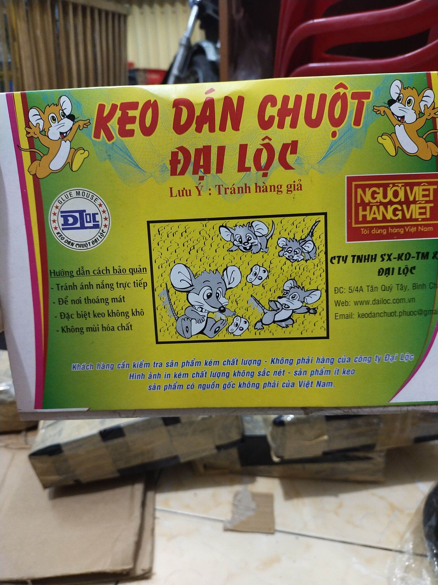 Combo 20 kẹo dán chuột Đại Lộc siêu dính