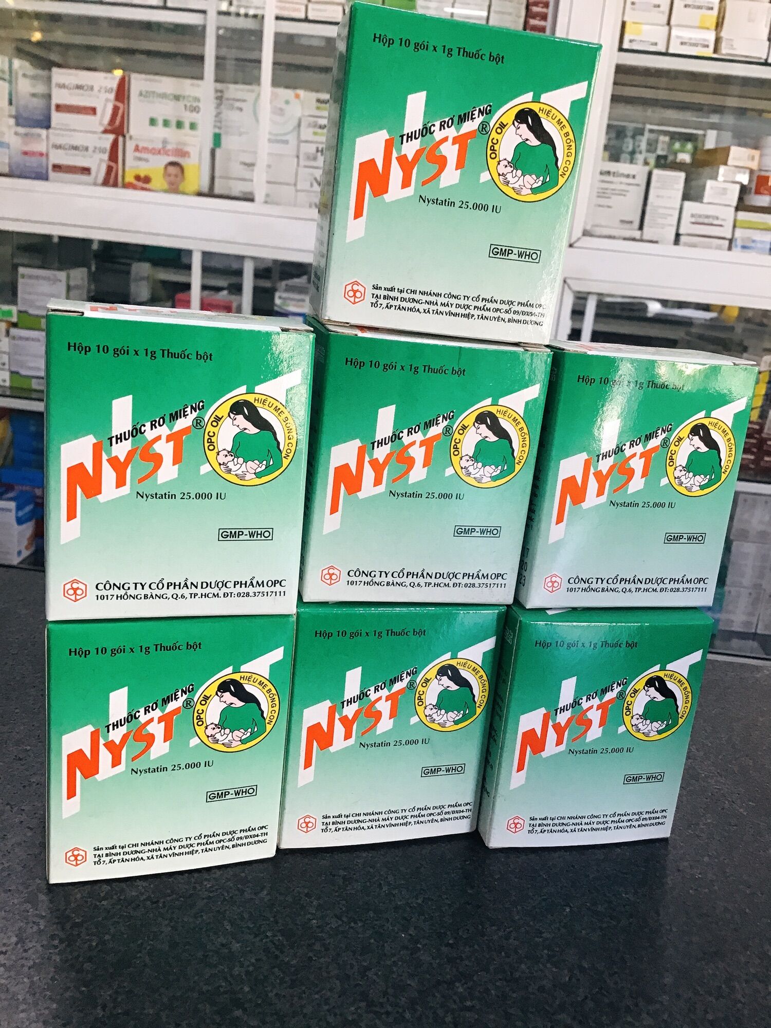 Nyst  rơ miệng cho bé (hộp 10 gói)