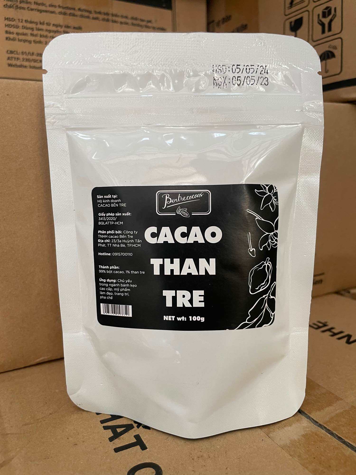Bột Cacao Than Tre - Cacao Than Tre 100Gr