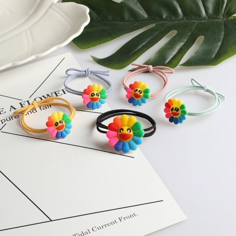 🔥 Set 10 Sợi Dây Cột Tóc HOA, THÚ Siêu Xinh, Đủ Các Mẫu
