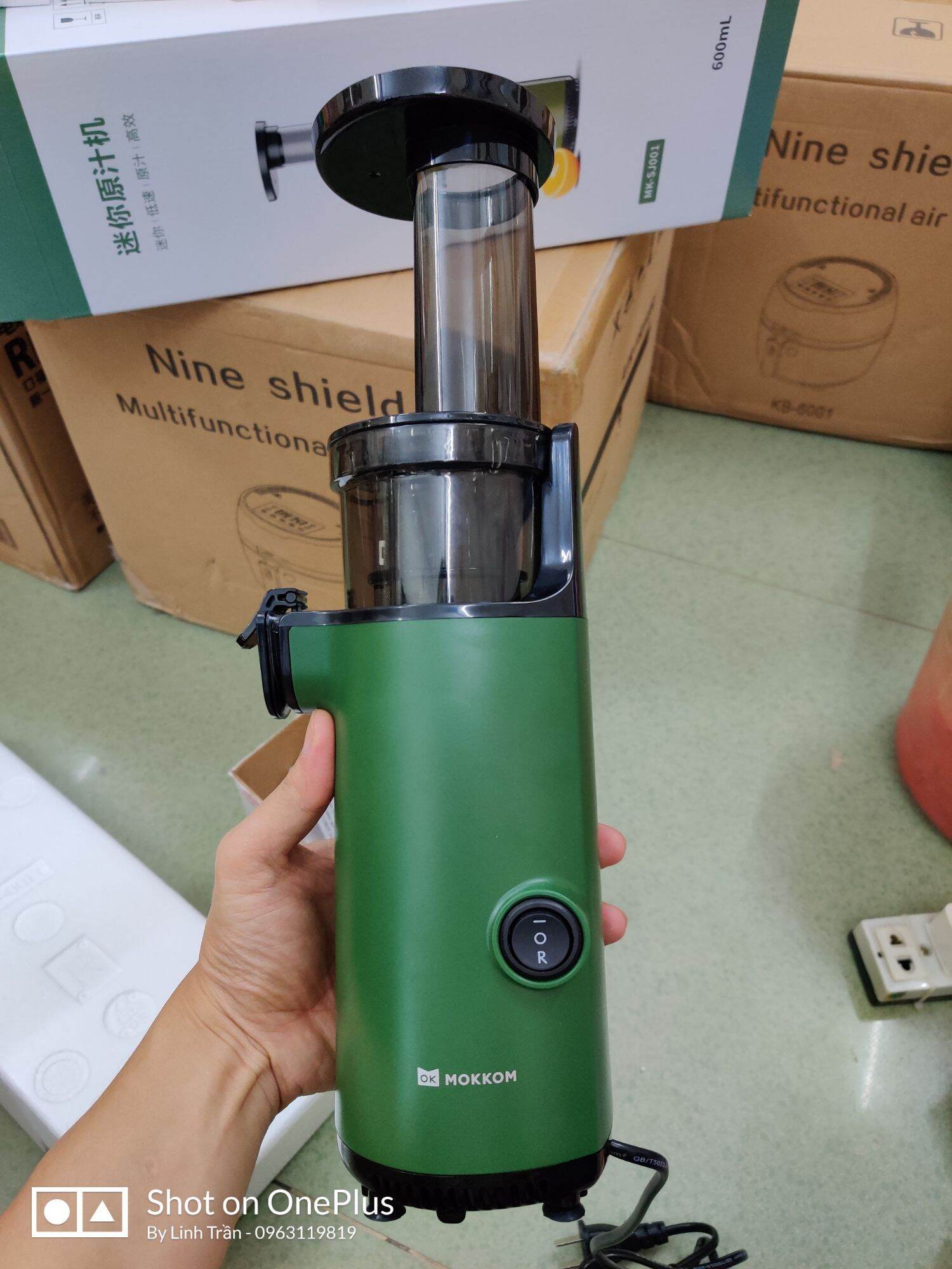 Máy Ép Chậm Mini Mokkom Hàng Chuẩn Bảo Hành 12 Tháng