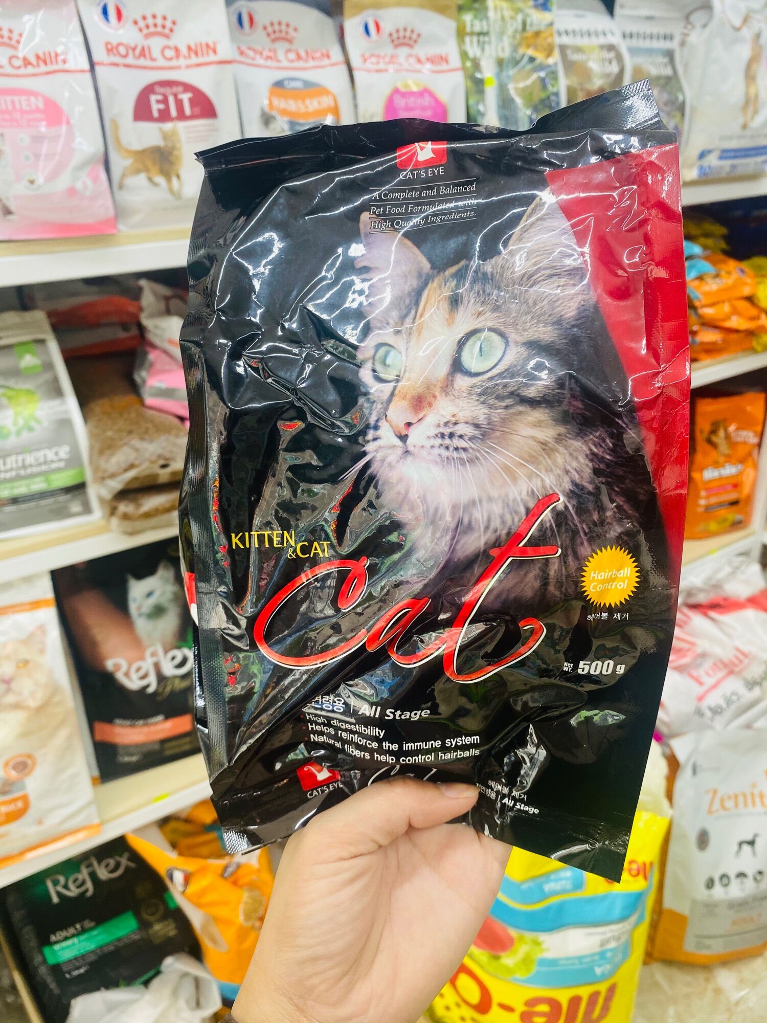 Thức ăn hạt cho mèo cat’s eye 500g