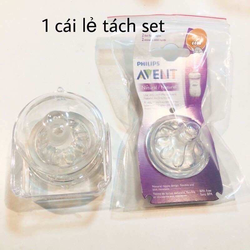 [Đủ size] Núm ti Avent/ Núm ty thay thế Avent