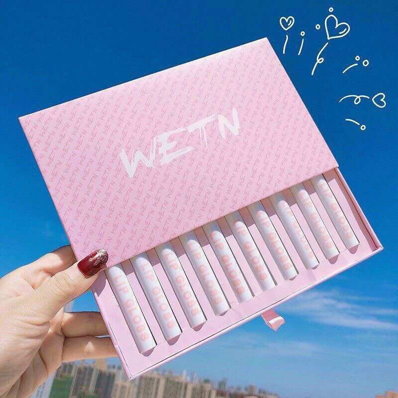 SET 10 CÂY SON KEM NHUNG LÌ WENT LIP GLOSS