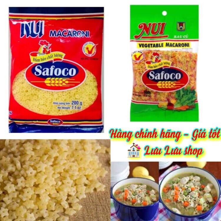 Nui ăn dặm - nui sao / sao rau củ safoco gói 200g