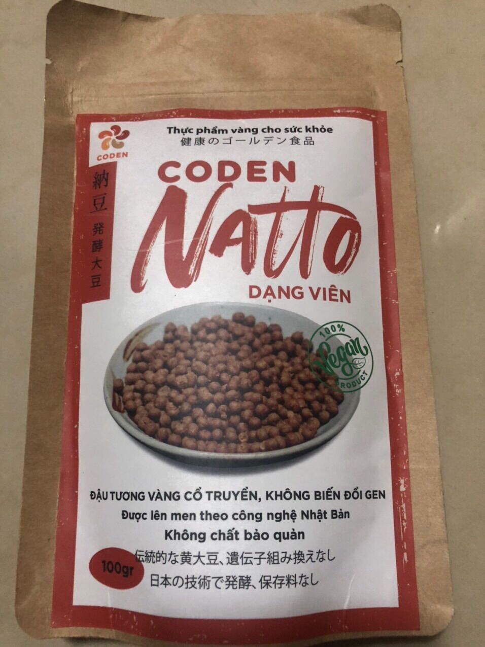 Natto viên đậu tương vàng