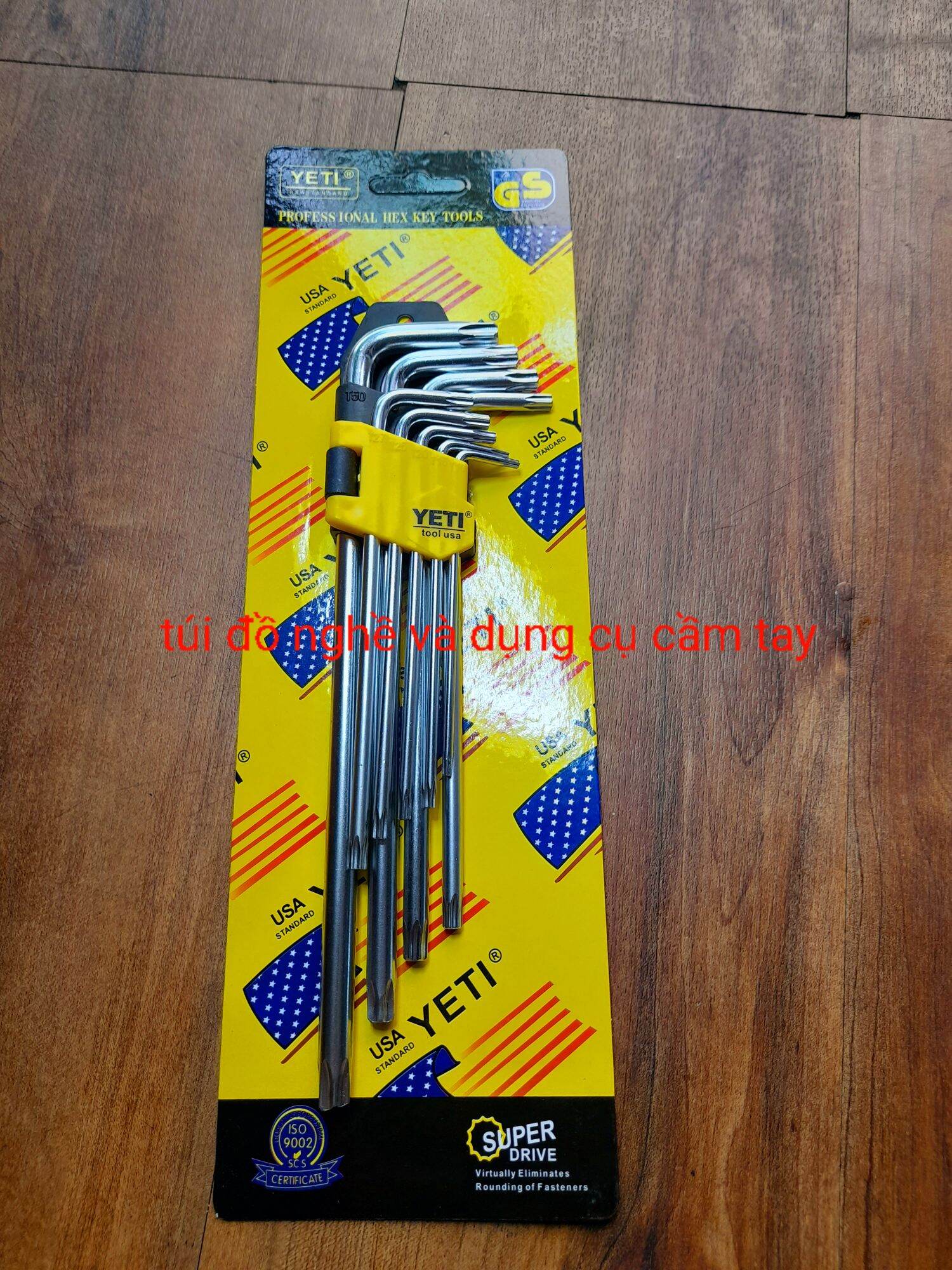 Bộ lục giác yeti 9 cây bông và bi