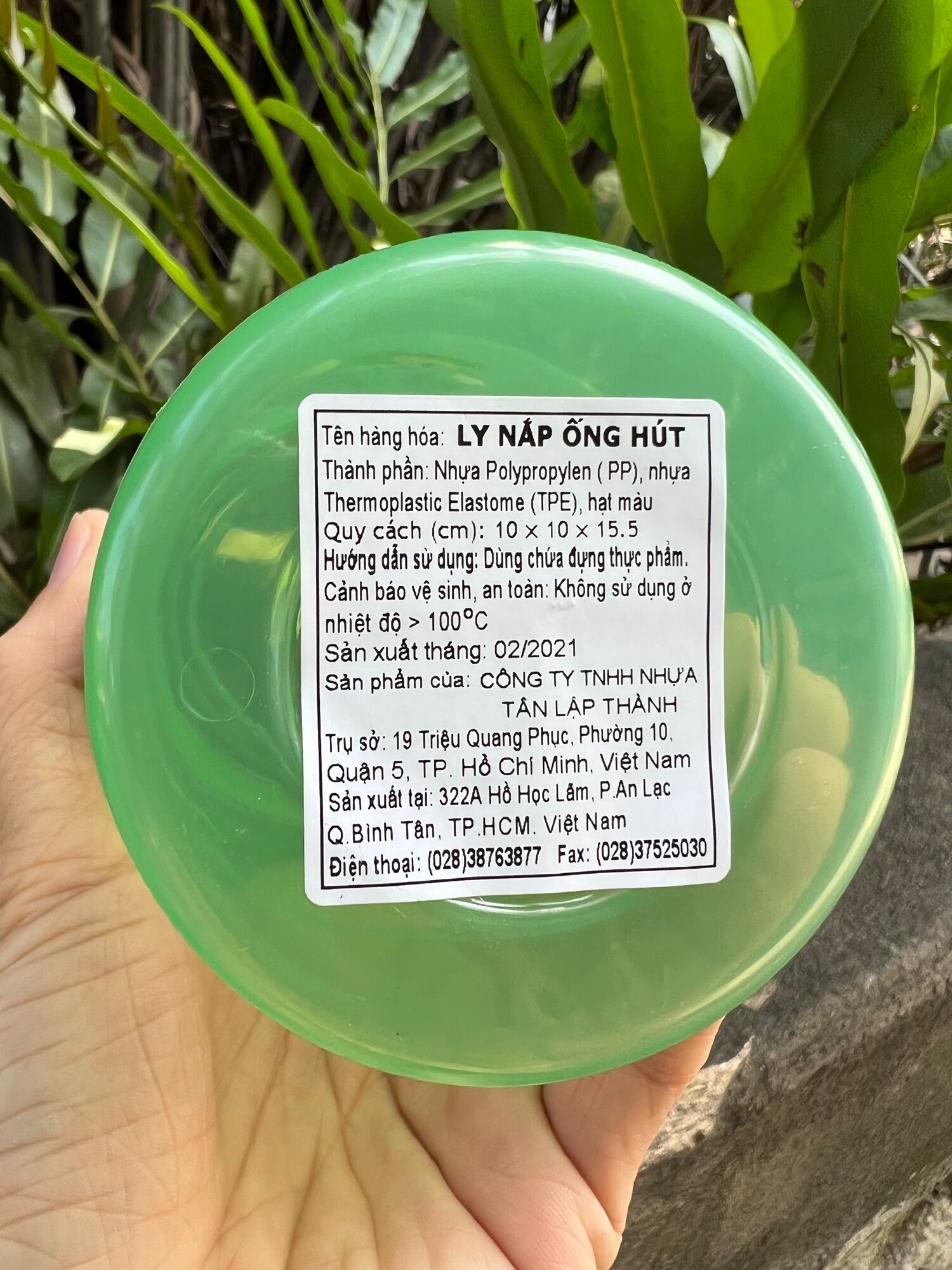[HCM]Ly nhựa có ống hút