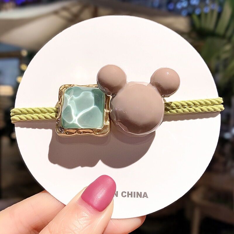 Dây cột tóc hình Mickey thời trang Hàn Quốc dễ thương