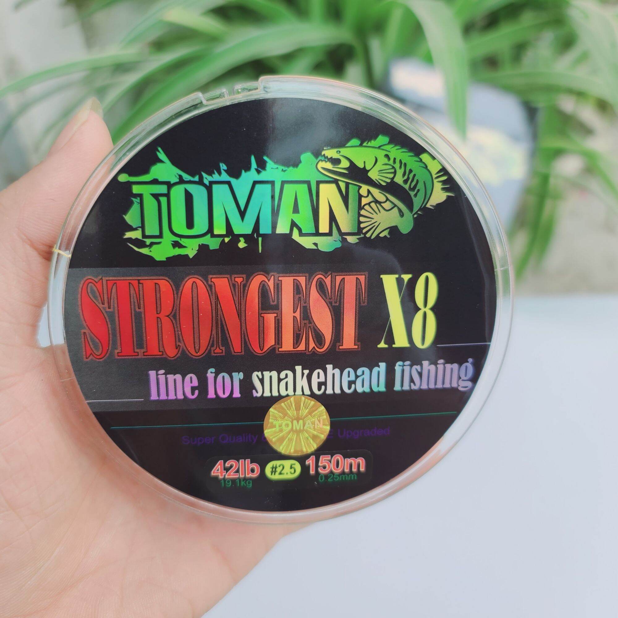 dây dù pe toman x8 siêu tải cá