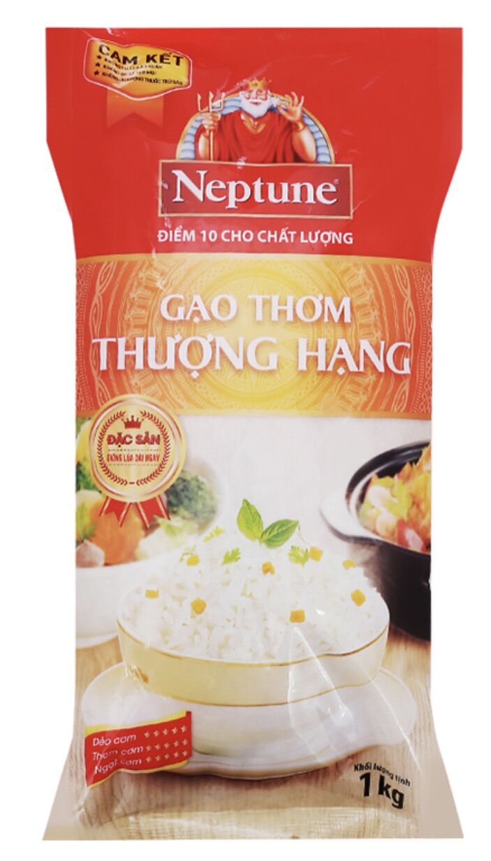Gạo thơm thượng hạng neptune túi 1kg