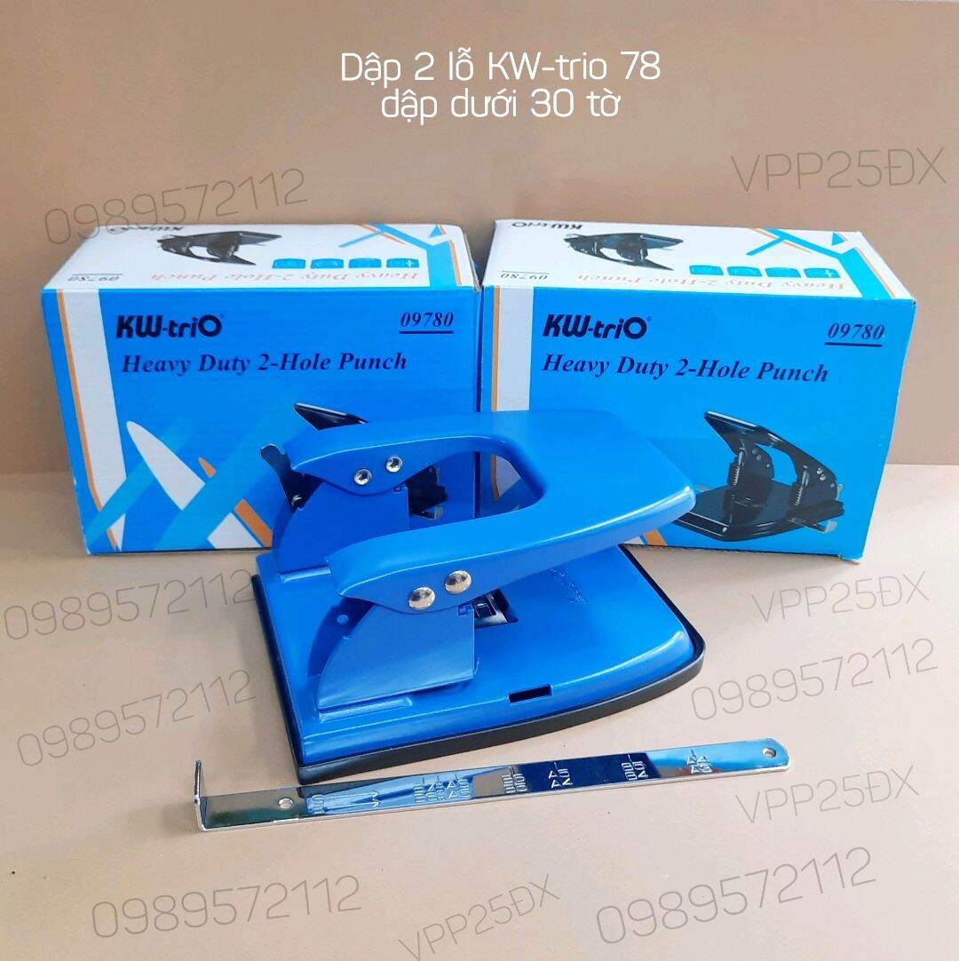 Dập lỗ tài liệu 978 kw-trio.đục 2 lỗ dưới 30 tờ