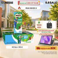 [ƯU ĐÃI THÁNG 8] [Giao hàng toàn quốc] Sữa lúa mạch Nestlé® MILO® ít đường thùng 48 hộp x 180ml (1x4x180ml)