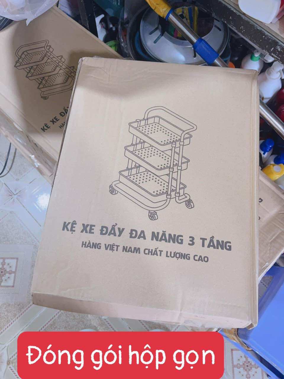 kệ spa 3 tầng có bánh xe