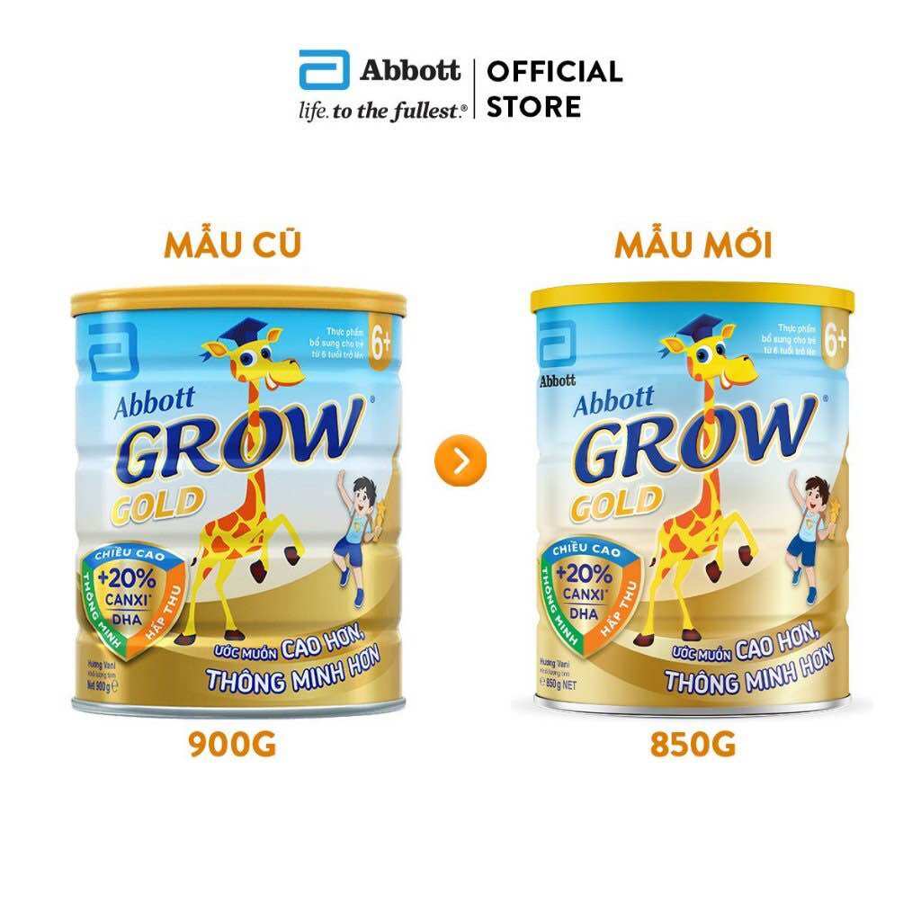 Sữa bột Abbott Grow Gold 6+ (850g)