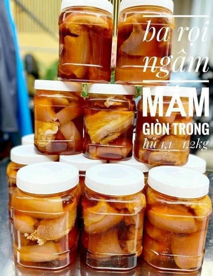 Ba rọi ngâm mắm 130k/ hủ