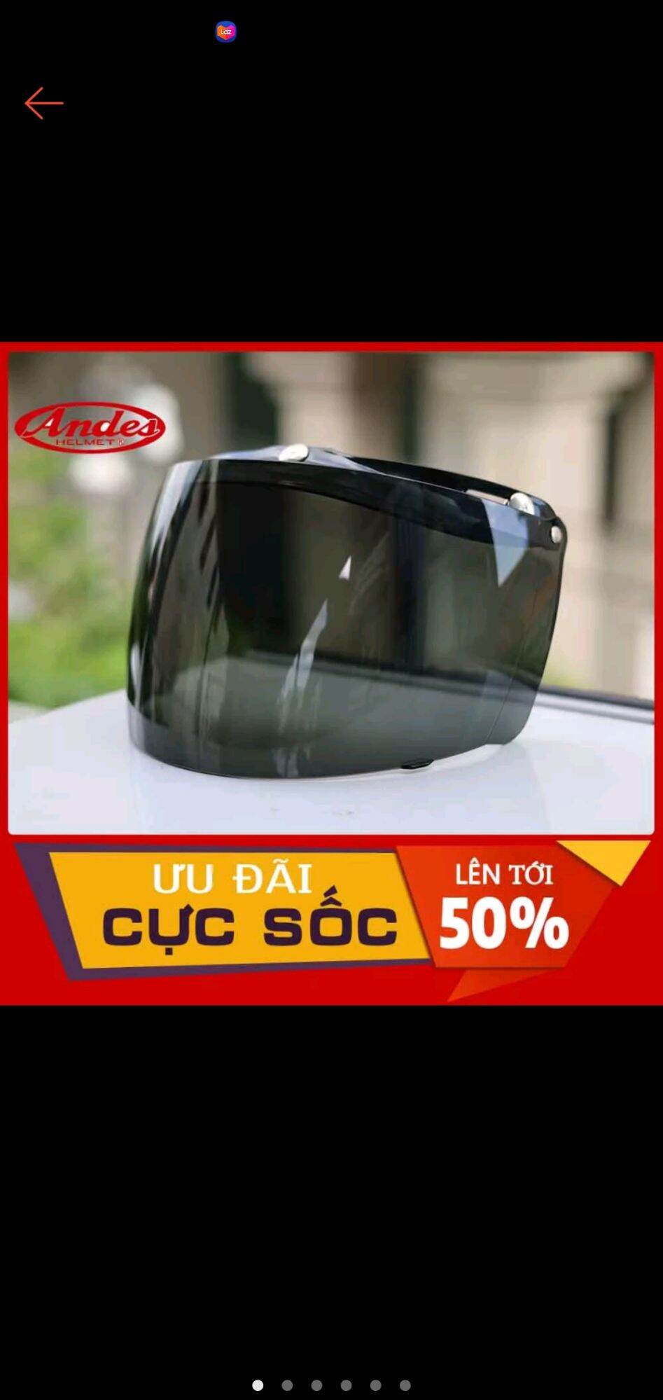 [HCM]Kính Andes ,GRS , Royal gắn nón 3/4