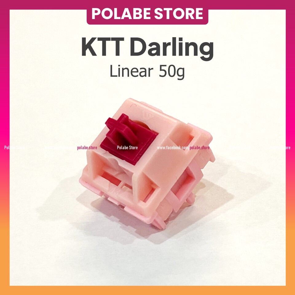 KTT DARLING linear switch 5 pin prelube mượt công tắc bàn phím cơ - Polabe Store