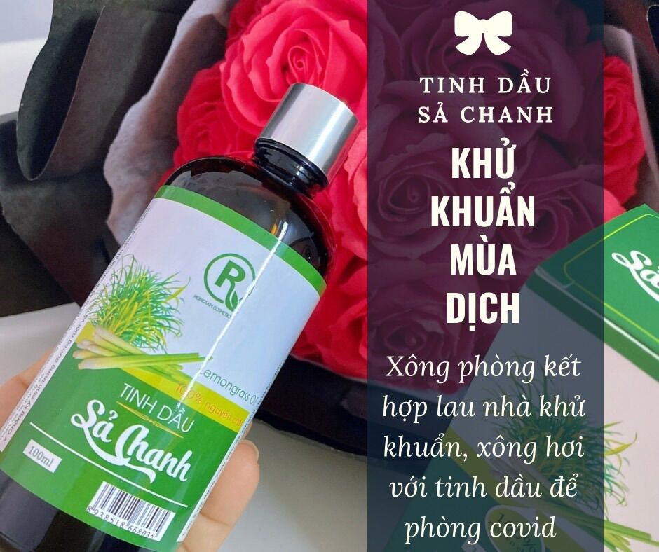 Tinh Dầu Sả Chanh 100ml - Nguyên liệu chuẩn Organic- combo 3 chai