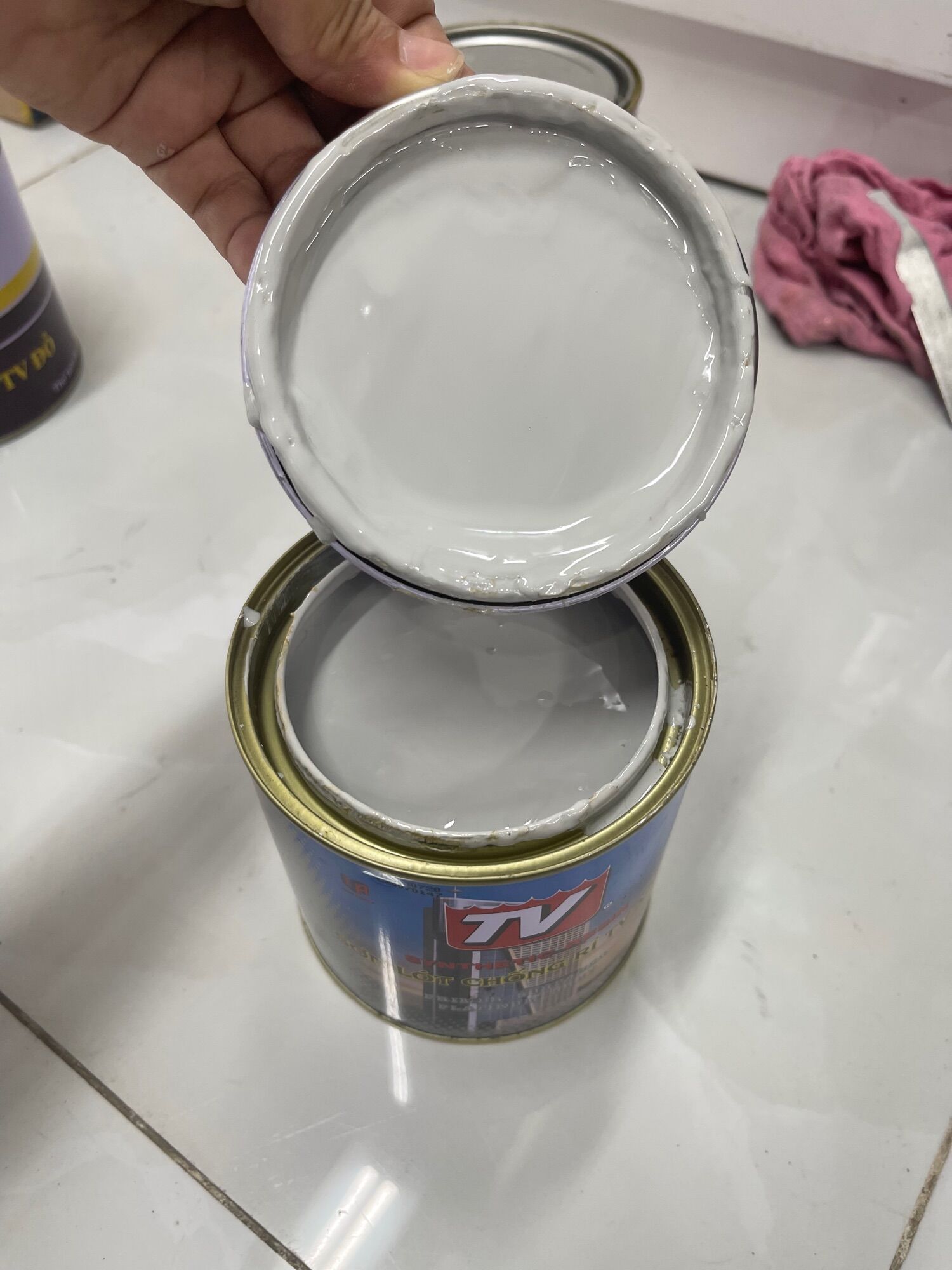 Sơn Dầu lót xám ghi hàng cao cấp 800ml -1kg
