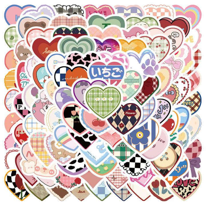 100 hình dán sticker chống nước dán sổ tay , bình nước M29