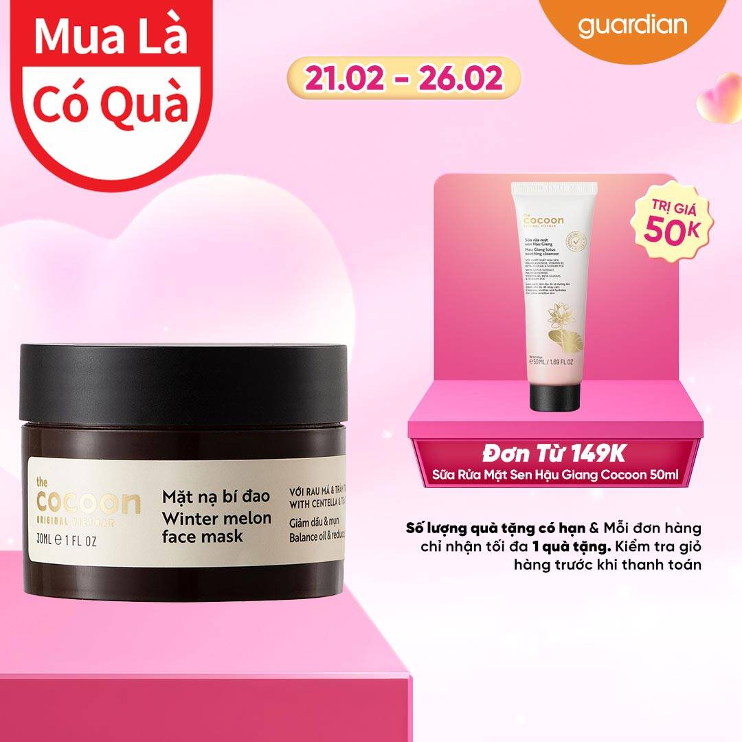 Mặt Nạ Bí Đao Giảm Dầu và Mụn Cocoon 30Ml